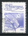 Timbre du NICARAGUA 1983  Obl  N 1262  Y&T   Fleurs 