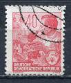 Timbre  ALLEMAGNE RDA  1954  Obl   N 158A   Y&T   