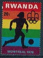 Ruanda 1976 - oblitr - jeux olympiques Montral (football)