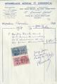 Facture Ets Laurent- Loriol - Vichy - 1950  - timbres fiscaux 3F et 20F