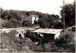 COMIAC (46) : pont sur le Ruisseau de Comiac, lavoir - CPSM N&B, bords crnels