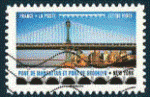France 2017 - YT 1475 - adhsif - oblitr - pont de Manhattan
