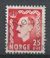 NORVEGE - 1950/52 - Yt n 325 - Ob - Haakon VII 25o carmin