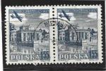 Timbre Pologne Oblitr / 1954 / Y&T NPA38 (x2).