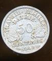Pice Monnaie France  50 Ct Bazor 1942 pices / monnaies