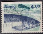Norvge 1999 Oblitr Used Fish Poisson Salmo salar Saumon de l'Atlantique SU