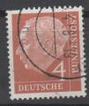 ALLEMAGNE FEDERALE N 63 o Y&T 1953-1954 Prsident Thodore Heuss