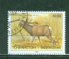 Tadjikistan 1993 Y&T 13 oblitr Faune en danger - Cervus laphus