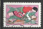 France 2013; Y&T n aa790; lettre verte 20g, issu du carnet 10 mots, sardines