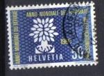 timbre Suisse 1960 - YT 641 - Anne Mondiale du rfugi