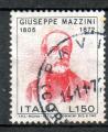 Italie Yvert N1095 Oblitr 1972 GIUSEPPE MAZZINI politique