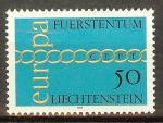 LIECHTENSTEIN N°487* (Europa 1971) - COTE 0.80 €