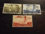 SOMALIA 1936 PITTORICA  PA 3 L USATO 