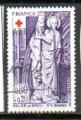 France Oblitr Yvert N1910 Croix Rouge 1976 Statue St Barbe glise De Brou