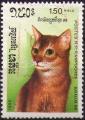 Cambodge : Y.T. 797 - Chat - oblitr - anne 1987