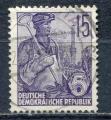 Timbre  ALLEMAGNE RDA  1957 - 59  Obl  N 316A ( dent 12 1/2 )  Y&T   