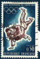 France 1964 - YT 1428 - oblitr - jeux olympiques de Tokyo