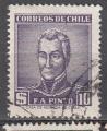 Chili 1956  Y&T  268  oblitr