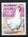 Timbre du NICARAGUA 1985  Obl  N 1376  Y&T  Oiseaux Coq