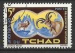 Tchad 1965; Y&T n 104; 5F faune, mouflon  manchettes