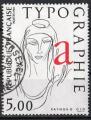 France 1986; Y&T n 2407; 5,00F, la typographie
