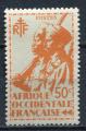 Timbre Colonies Franaises  AOF  1945  Neuf *   N  07   Y&T 
