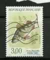 France timbre n2664 oblitr anne 1990 srie Nature: Poissons Perche