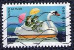 France 2014 Oblitr Used Stamp Vacances Grenouilles en pdalo Y&T 987