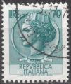 Italie - 1968/72 - Yt n 1004 - Ob - Srie courante monnaie syracusaine 70 lires