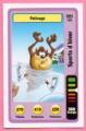 Carte Looney Tunes Auchan 2014 / N084 Sports d'hiver Patinage
