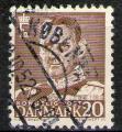**   DANEMARK    20   1950  YT-318  " Roi Frdrik IX "  (o)   **