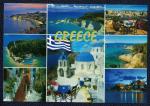 Grce CP Carte Postale Postcard 8 magnifiques vues et drapeau