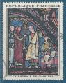 N°1399 Vitrail de la cathédrale de Chartres oblitéré