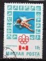 HONGRIE N 2503 o Y&T 1976 Jeux Olympiques de Montral (Natation)
