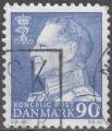 DANEMARK - 1967/70 - Yt n 467 - Ob - Roi Frdrik IX 90o outremer; king