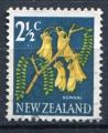 Timbre NOUVELLE ZELANDE 1967 - 68  Obl   N 446   Y&T  Fleurs