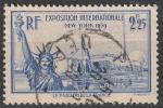 Timbre oblitr n 426(Yvert) France 1939 - Exposition internationale New York