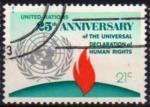 N.U./U.N. (New York) 1973 - 25 ans Dclar. Droits de l'Homme - YT 236/Sc 243 