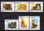 Cambodge 1996 Animaux Sauvages (41) srie complte Yv 1358  1363 oblitr used