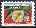 France 2010; Y&T n aa440; lettre 20g, Brochet au beurre blanc, carnet saveurs