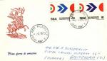 Italie 1970  Y&T  1045/46  sur lettre oblitre Premier Jour       