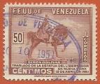 Venezuela 1951.- Estatua de Bolivar. Y&T 338. Scott 462. Michel 636.