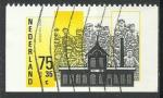 Pays-bas 1987; Y&T n 1287b; 75c, architecture industrielle, dentel 1 cot