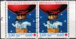 France 1996 - Croix Rouge: ours blanc et bonhomme de neige, paire - YT 3039 * 