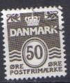 DANEMARK 1974 - YT 564A  - Chiffre et vagues 50