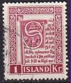 islande - n 247  obliter - 1953