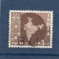 Timbre Inde Oblitr / 1957 / Y&T N73.