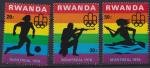 1976 RWANDA  n** 737 738 739