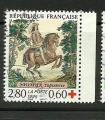 France timbre n2946 oblitr anne 1995 Croix Rouge, Tapisserie de Saumur