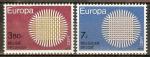 BELGIQUE N°1530/1531* (Europa 1970) - COTE 2.00 €